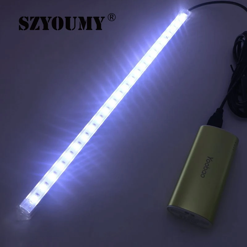 SZYOUMY низкая цена USB 5V 24 Led 5630 твердая полоса света трубка холодный белый/лампа со
