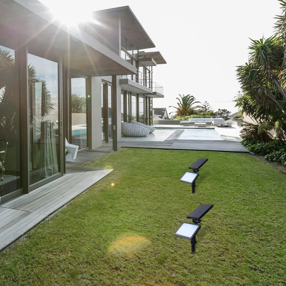 Solar ao ar Impermeável do Diodo Emissor de Luz Solar para Jardim ao ar T sunrise Holofotes Livre Iluminação 50 Leds Ajustável Lâmpada Luz Livre 18 High Quality light for outdoor