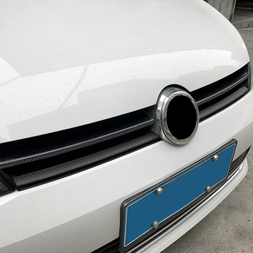 Grille Front Bumper Carbon Fiber Protection Film Car Stickers And Decals Car-styling For Volkswagen VW Golf 7 MK7 Accessories