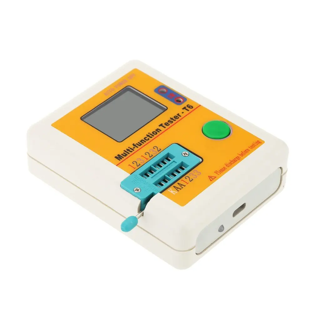 

Hot Sale LCR-T6 Multi-functional Transistor Tester LCD Backlight ransistor Detector MOSFET NPN PNP Triac MOS Detector