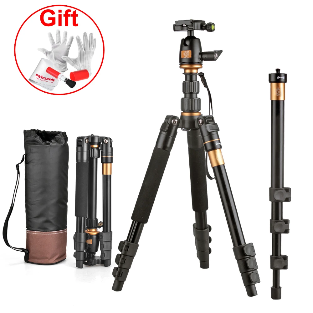 TK5 Flexible 4-sections Aluminum Alloy Load 5kg Camera Stand Tripod Tripe w/ Tripod Ball Head for Sony Canon Nikon DSLR Cameras TK5 Flexible 4-sections Aluminum Alloy Load 5kg Camera Stand Tripod Tripe w/ Tripod Ball Head for Sony Canon Nikon DSLR Cameras
