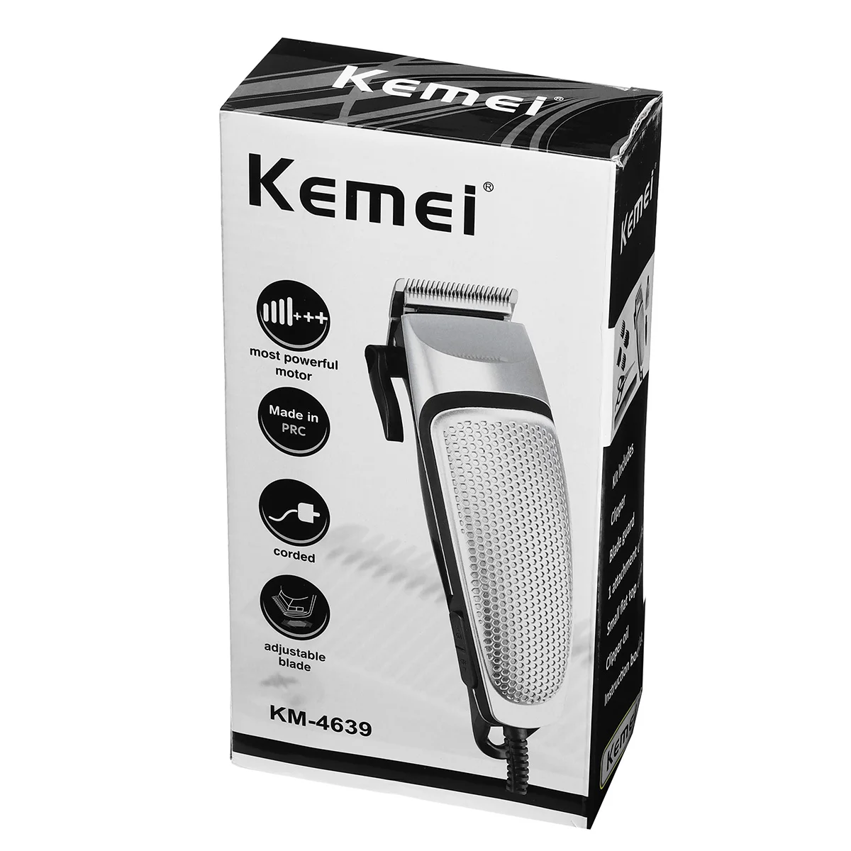 Kemei KM-4639, электрическая машинка для стрижки волос, вставной профессиональный триммер для волос для мужчин, инструменты для укладки волос, машинка для бритья, машинка для стрижки волос