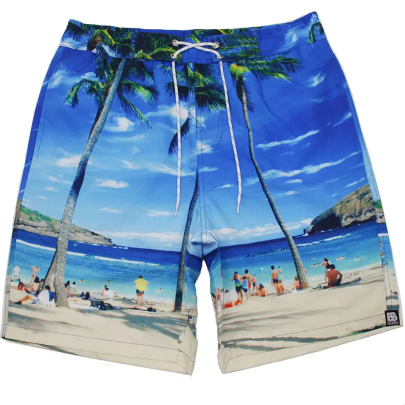 Homens marca Board Shorts Quick Dry Verão