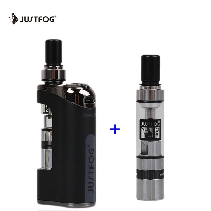 

Original Justfog Compact 14 Starter Kit Vaporizer 1500mah Battery Electronic Cigarette With Q14 Atomizer 510 ego Thread Vape Pen