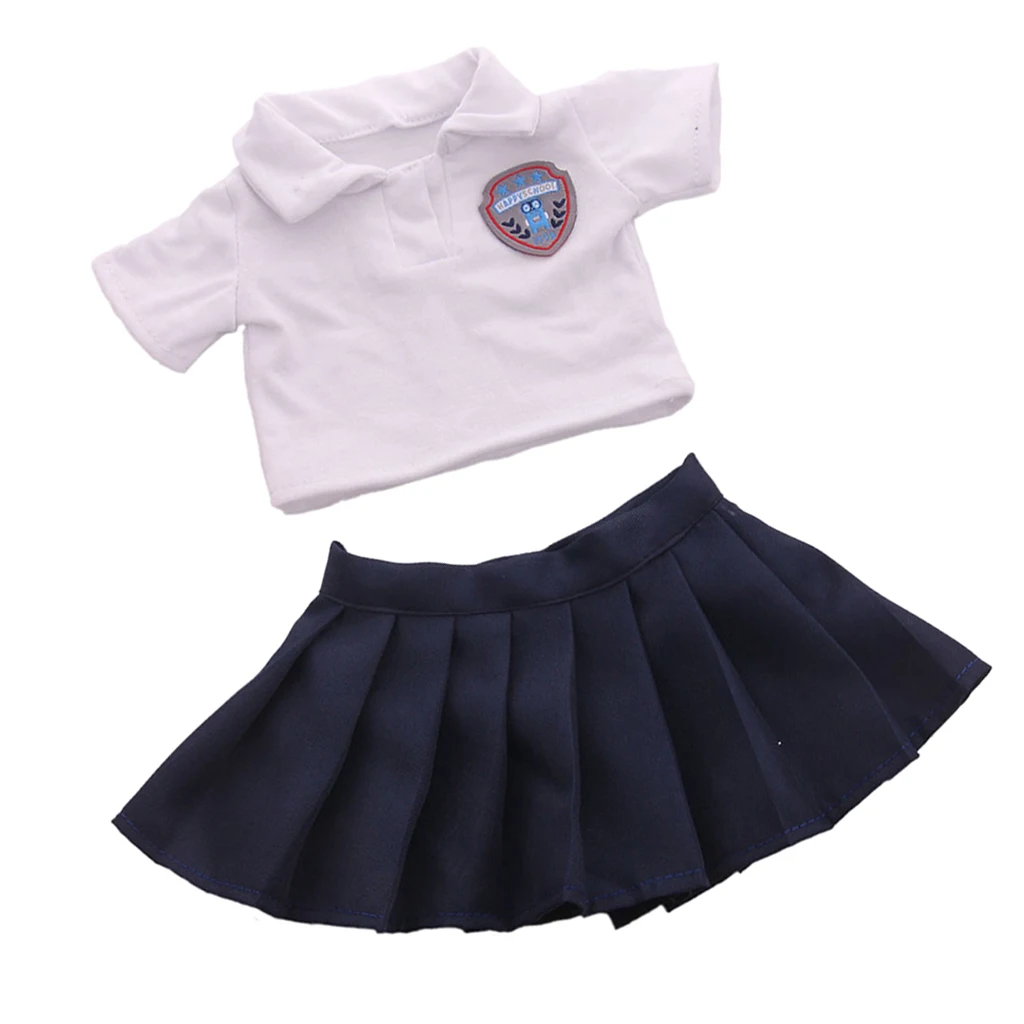 American Doll School Uniform, DIY Clothes Accessories, for 18 inch Dolls Dress up and More
