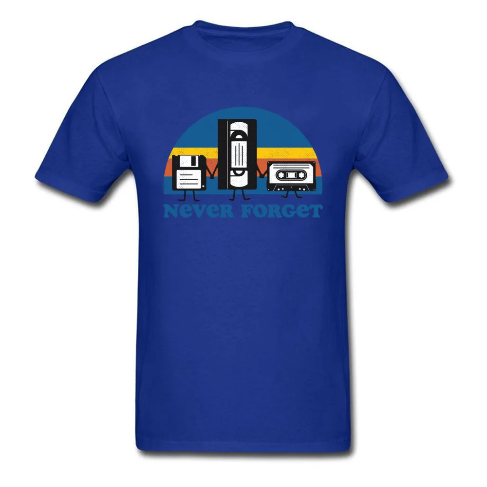 Never Forget Tops Shirt Cute Round Neck Normal Short Sleeve Cotton Mens Top T-shirts 3D Printed Tee Shirt Drop Shipping Never Forget blue