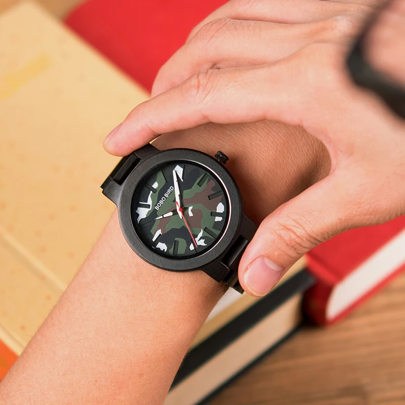 relogio masculino BOBO BIRD Watch Men Wood Luxury Top Brand Quartz Watches Japan Movement Great Gift for Man Drop Shipping