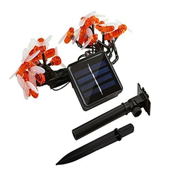 

Decoration String Light Honey Bee Garland Fairy Lights 20/30 LED outdoor Solar Light Strings Waterproof Cork for Garden Lighting