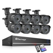 Techage 8CH 1080P HDMI AHD DVR комплект CCTV система безопасности 2MP HD IR ночное видение уличная камера видеонаблюдения комплект 2 ТБ HDD
