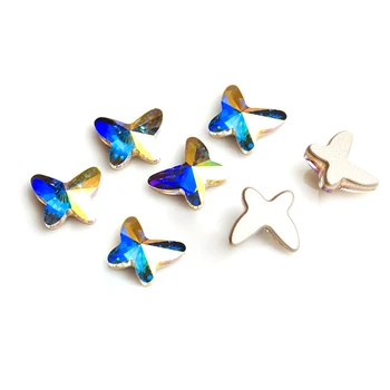 

YANRUO 72pcs 6mm Crystal AB 3D Glass Crystal Nails art Rhinestone Strass DIY nail art Decorations