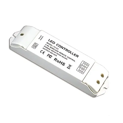 

T3-CV Receiving controller 2.4G Wireless Constant Voltage LED Receiver Suitable for T1, T2, T2M, T3, T3M, T3X, T4 Remote Control