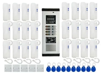 

XinSiLu Press Direct dialing non-visual building intercom system 24-apartments audio door phone,,ID card&Password Unlocking