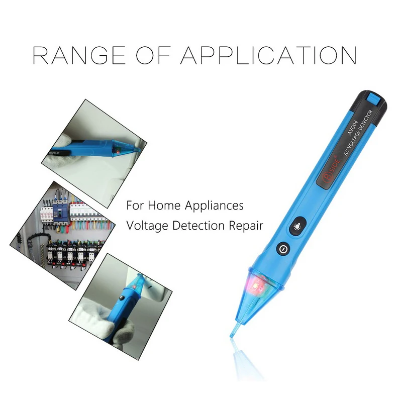 

Non-Contact 50-100V AC Voltage Detector Voltage Tester Tester LED Light Safety Voltage Indicator Sensitivity Adjustmen Pen Type
