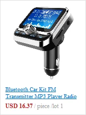 Bluetooth автомобильный комплект fm-передатчик mp3-плеер радио передатчик адаптер USB зарядное устройство TF карта AUX аудио вход