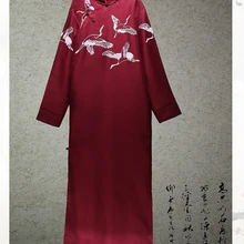 Красное мужское сексуальное шелковое кимоно из вискозы, халат в китайском стиле, мужской халат, ночная рубашка, одежда для сна плюс