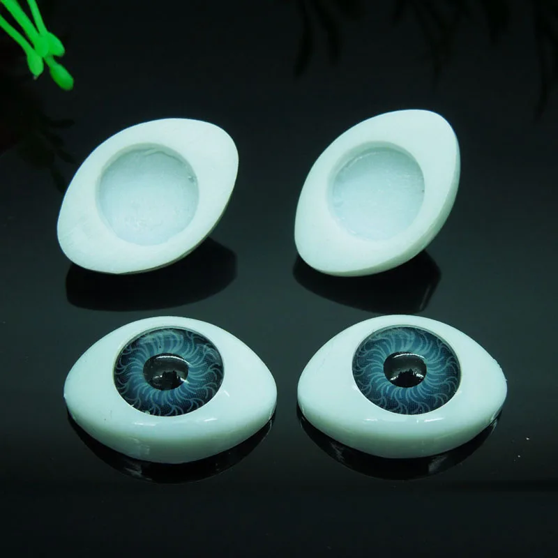 

20 шт. (10 пар) полупластиковые кукольные глаза серого цвета BJD Eyes, овальные куклы Dollfie EYES Глазные яблоки оптом 16*22,5 мм EA244