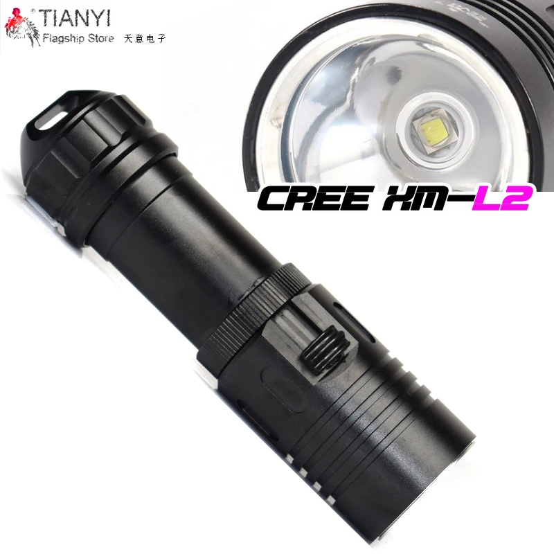 

Diving magnetron Promise dimming Professional CREE L2 LED flashlight Long-lasting cruise focusing long-range diving fill light