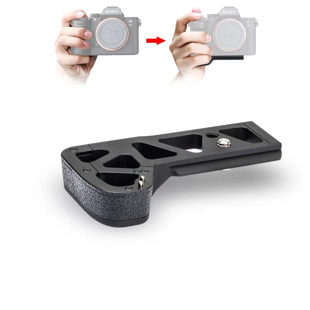 

Meike MK-X1EM Metal L Type Bracket Hand Grip Holder for Sony GP-X1EM A9 A7MIII a7RIII a7RII a7II a7SII Vertical Shoot Camera