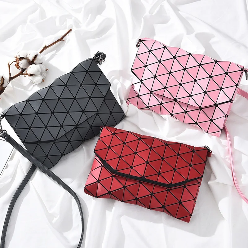 Matte Luminous Women Evening Bag Shoulder Bags Girls Flap Handbag Fashion Plaid Geometric Casual Envelope Clutch Messenger Bags Matte Luminous Women Evening Bag Shoulder Bags Girls Flap Handbag Fashion Plaid Geometric Casual Envelope Clutch Messenger Bags
