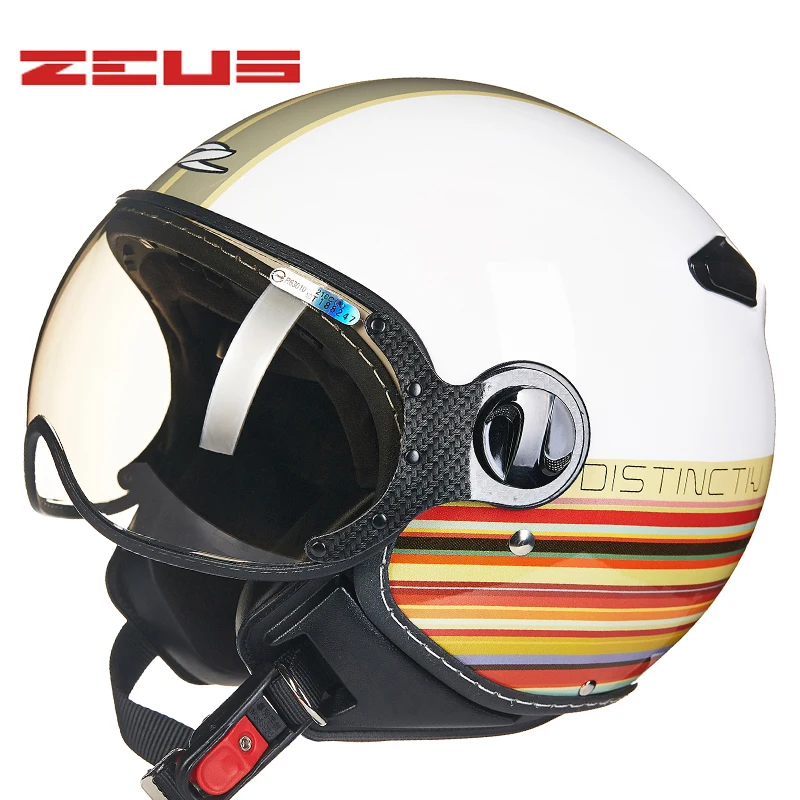 ZEUS мотоциклетные винтажные шлемы с героями мультфильмов 4 сезона шлем 210C мотоциклетные Ретро шлемы для мотоцикла