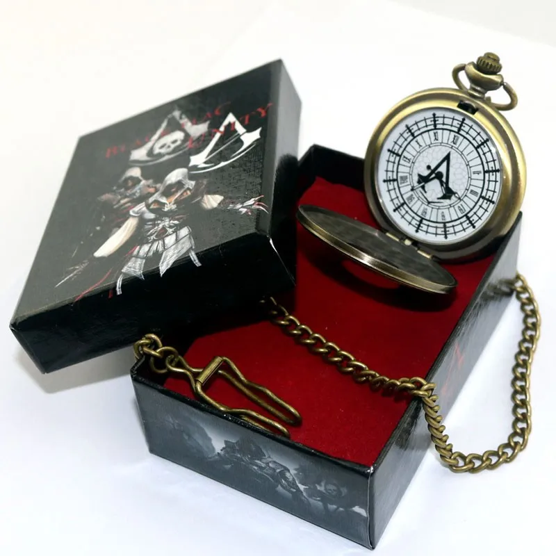 

Connor Carry Retro Bayek Figure Collection Model Cosplay Pocket Watch PVC Action Figure Toy Doll Christmas Gift for Kids