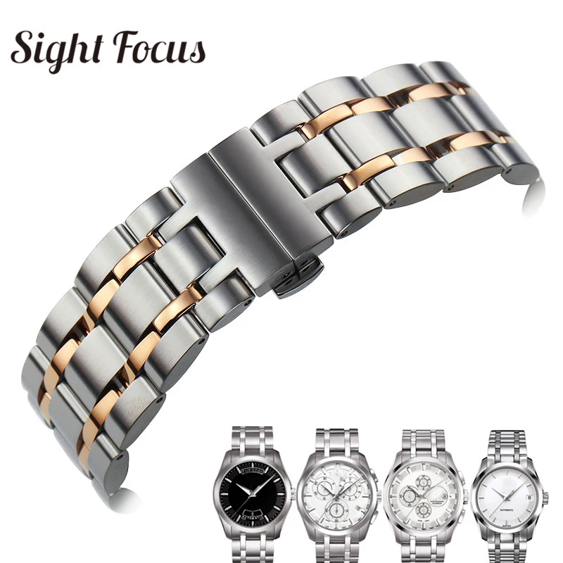 Ремешок из нержавеющей стали 1853 для TISSOT Couturier T035617 T035439 T035627 T035407|Ремешки часов| |
