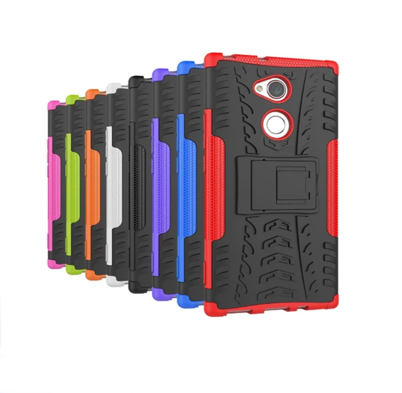 Silicon + Plastic 2 in 1 Dual Layer Shockproof Stand Phone Protection Case Cover For Sony Xperia XA2 5.2" | Мобильные телефоны