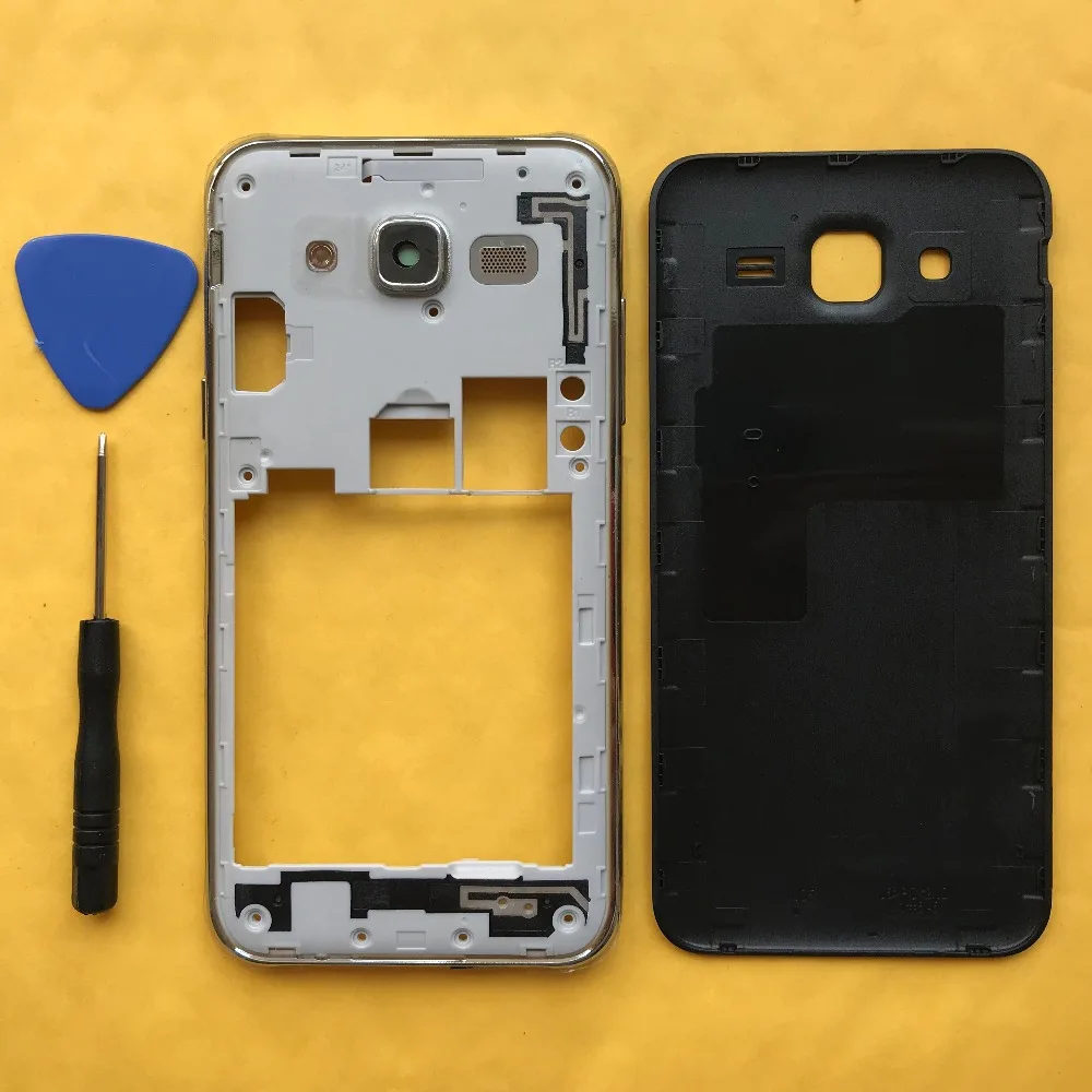 

Original Middle Frame Phone Housing Cover For Samsung Galaxy J5 2015 J500 J500F J500H J500M J500FN With Rear Battery Door