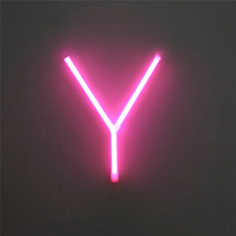 LED Letter Night Lights Plastic Light Up Letters Standing Hanging Warm Pink Light Home Decor Luces Led Decoracion 40JUL2251
