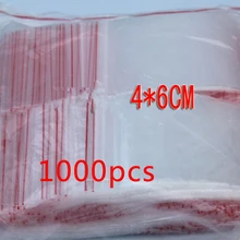 1000 шт. 4x6 см PE Прозрачный Путешествия подарочная упаковка сумки полиэтиленовый пакет для ожерелье/ювелирные изделия DIY пользовательские ziplock ясно Самостоятельная Seal сумки
