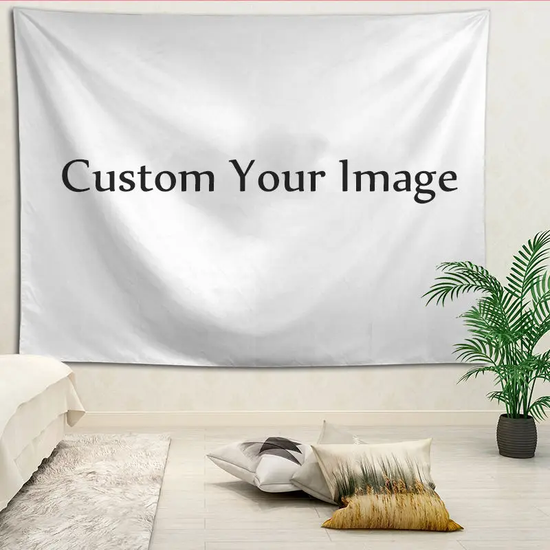 Генрих Лау гобелены для гостиной спальни Висячие настенные гобелены домашний декор в стиле ретро Йога пляжный коврик логотип на заказ - Цвет: custom