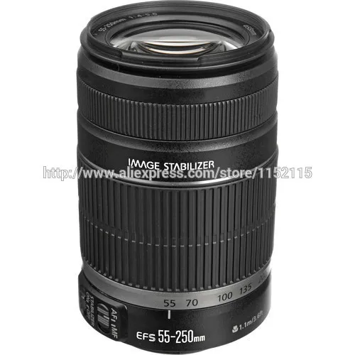 Белая коробка для Canon EF-S 55-250 мм f/4-5,6 IS II зум-объектив для камеры Canon 600D 650D 700D 750D 800D 60D 70D 7D Rebel T4i T5i