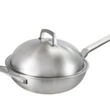 Вок 5-слоя нержавеющей стали сковороде ВОК приготовления вок посуда Сковорода кастрюли