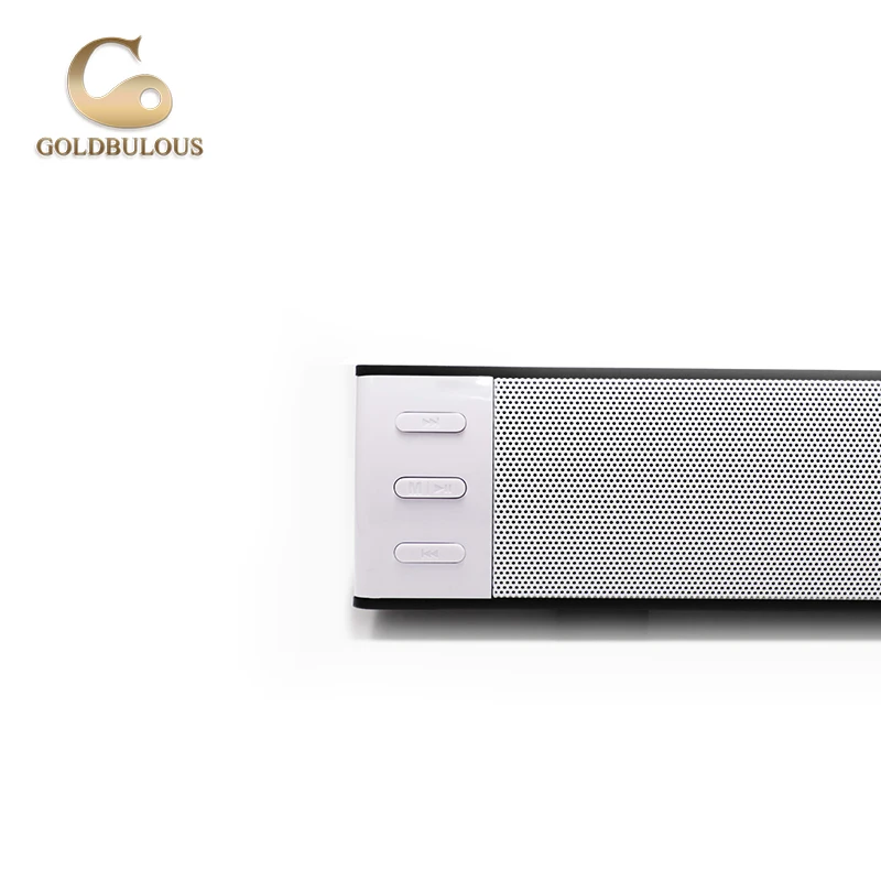 Goldbulous Портативный Soundbar Bluetooth Динамик 10 Вт бас аудио 3D стерео звук плеера