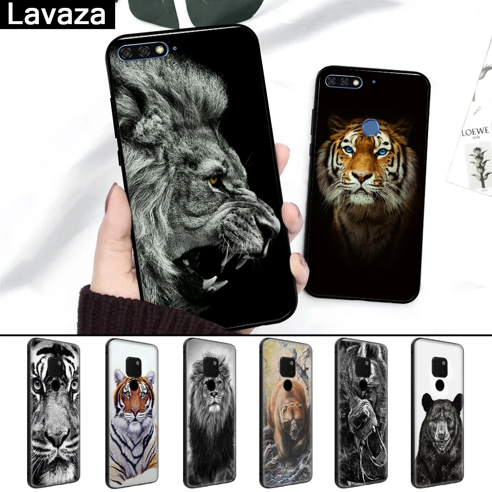 

Lavaza russian bear tiger lion Silicone Case for Huawei Mate 10 Pro 20 30 Lite Nova 2i 3 3i 4 5i Y6 Y5 Y9 2019 Y7 Prime