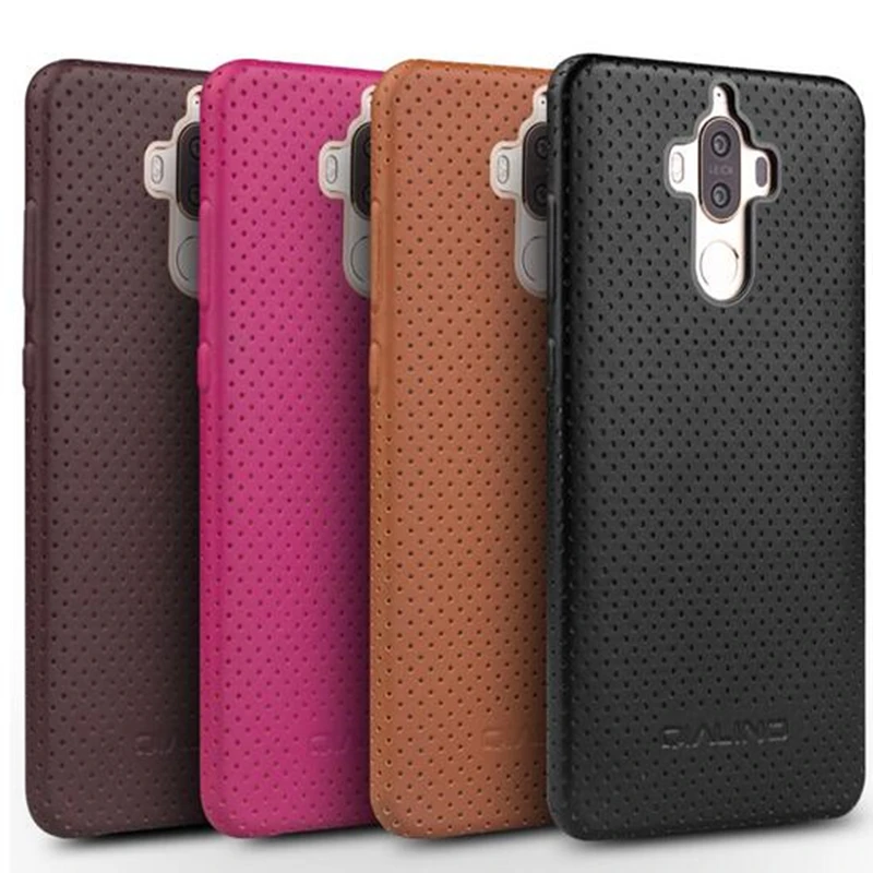 

QIALINO Case for Huawei Ascend Mate 9 Fashion Genuine Leather Phone Cover for Huawei Mate9 Pro Luxury Back Case for 5.9/5.5 inch