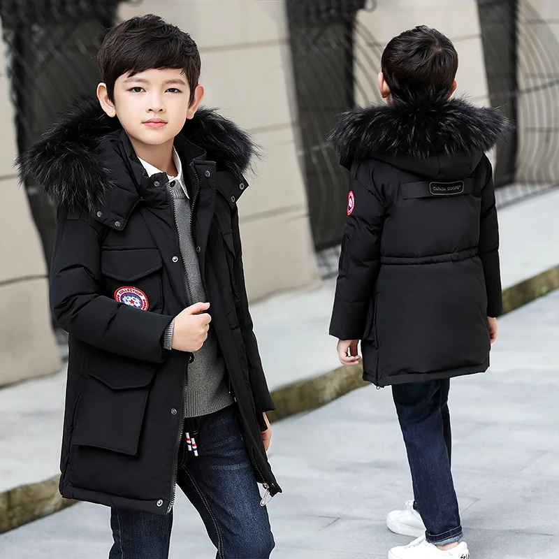 -30 Degree Children's Winter Jackets Duck Down Padded Children Clothing 2018 Big Boys Warm Winter Down Coat Thickening Outerwear -30 Degree Children's Winter Jackets Duck Down Padded Children Clothing 2018 Big Boys Warm Winter Down Coat Thickening Outerwear