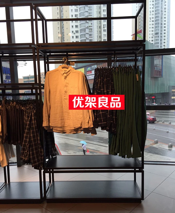 Clothing store display rack clothes hanger shelf landing clothing rack shelf display rack simple clothes цена Clothing store display rack clothes hanger shelf landing clothing rack shelf display rack simple clothes цены онлайн
