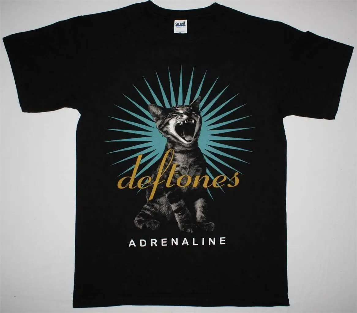 DEFTONES ADRENALINE 95 команда сна NU Металл альтернатива Новая черная футболка Летняя с