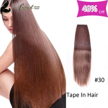20 Pcs Peruvian Virgin Hair Straight Tape In Human Hair Extensions #1 #2 #16 #30 #60 #613 10 Colors Skin Weft Silky Straight