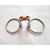 Horse Product Stainless Steel Ring Snaffle Bit  Horse Bit  Horses Equipment Horse Snaffle Bits With Elliptical Copper Link 2