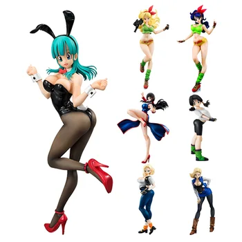 

Dragon Ball Gals Figure Lunchi #18 Lazuli Bunny Girl Bulma Chichi Videl Action Figure Anime Dragonball Collection PVC Model Toys