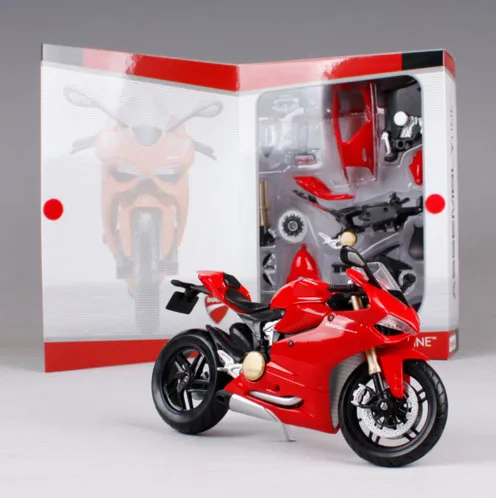 Maisto 1:12 Ducati 1199 PANIGALE Сборка DIY модель мотоцикла и велосипеда игрушки подарки для мальчиков