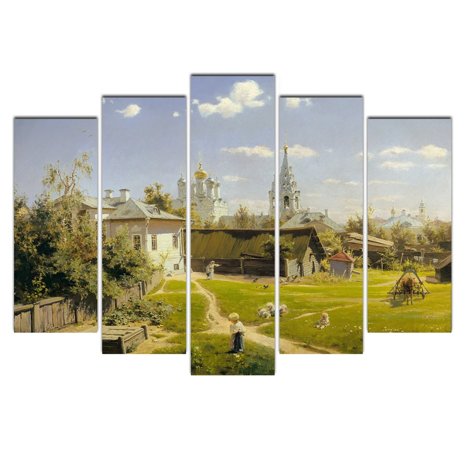 

Modular Canvas Painting Wall Art Pictures Moscow Vasily Polenov Moscow Home Decor Wall Poster Decoration For Living Room Abooly