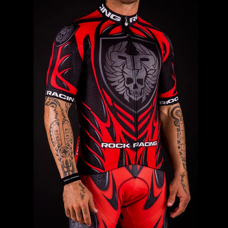 الموالية الدراجات جيرسي مجموعة الجمجمة الصيف MTB غطاء دراجة مايوه روبا Ciclismo 100% البوليستر سباق الدراجة الملابس الدراجات مجموعة