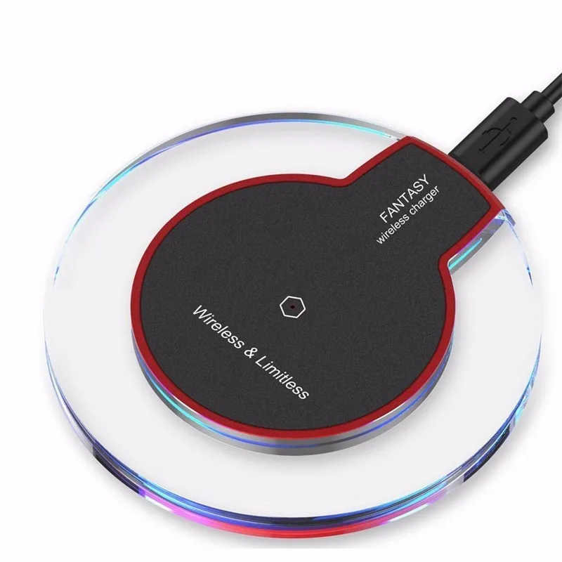 QI wireless charger charging for iphone 8 plus X Samsung s7 edge s8 plus with retail package 100pcs