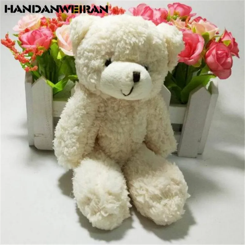 

1PCS Pearl Velvet Joint Bear Toys Small Pendant Mini Cute Bears Soft Stuffed Animals Toy For Kids Hot 13CM HANDANWEIRAN