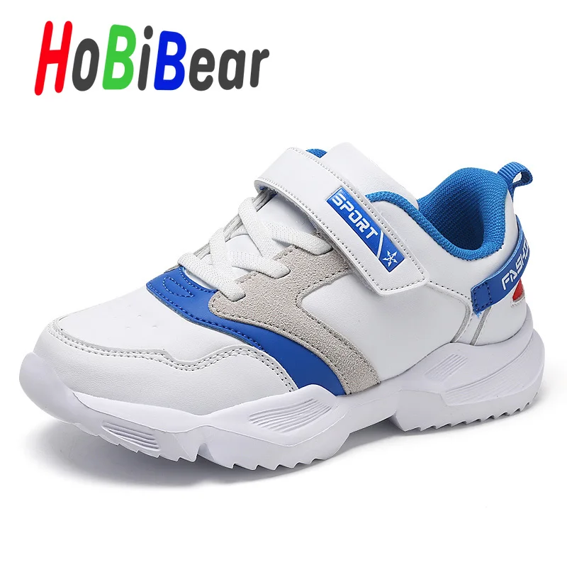 

New Autumn 2019 Sport Sneakers Childrens Boy Girls PU Leather Fashion Kid Shoes Hot Sale Boy Running Shoes Brand Mesh Girls Shoe