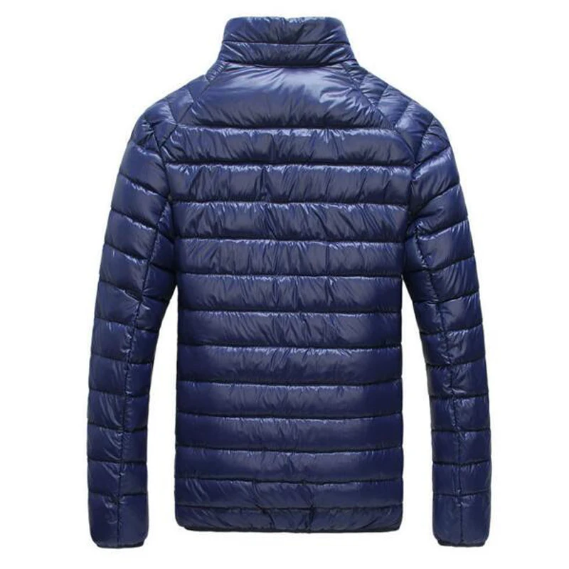 White Duck Down Jacket Men Autumn Winter Ultralight Duck Down Coat Outwear Stand Collar Warm Parkas Casual Windproof Overcoat