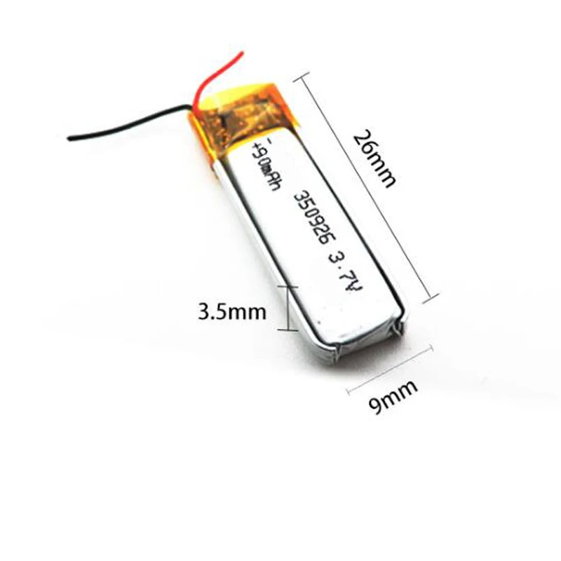 90 мАч 3,7 в 350926 литий-полимерный литий-ионный аккумулятор для MP3 MP4 MP5 gps DVD планшет Bluetooth Камера Lipo cell